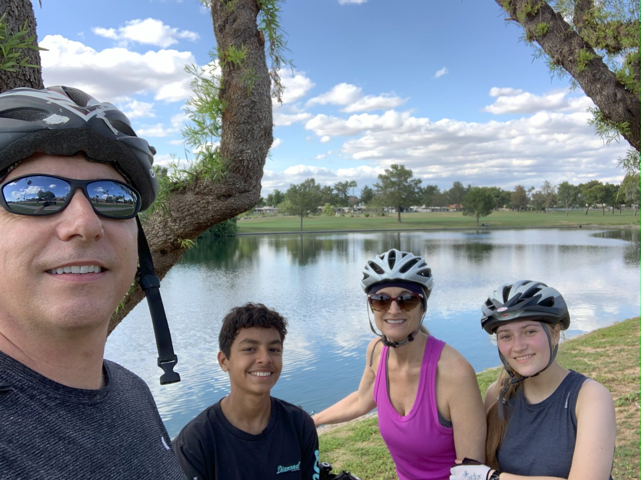 Family pic biking